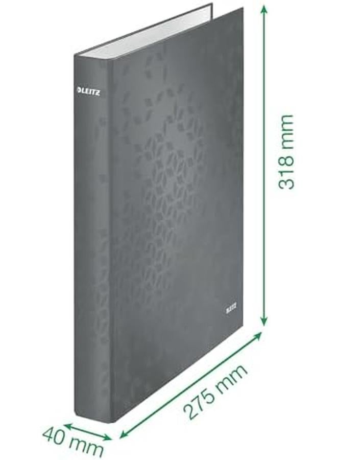 LEITZ Wow 2 Ring Binder D Ring 25Mm Capacity Metallic Pink Ref 42410023 Each - Image 4