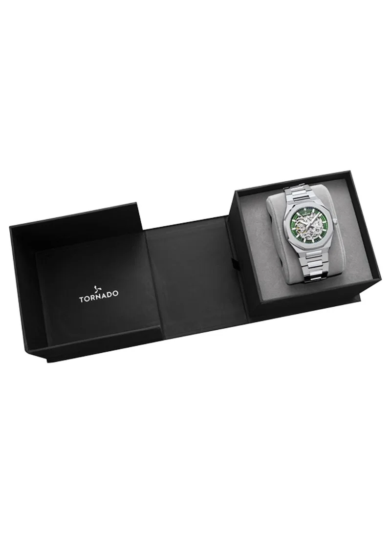 TORNADO Men's Stainless Steel Automatic Watch T24303-SBSH - 41.0X51.0 mm