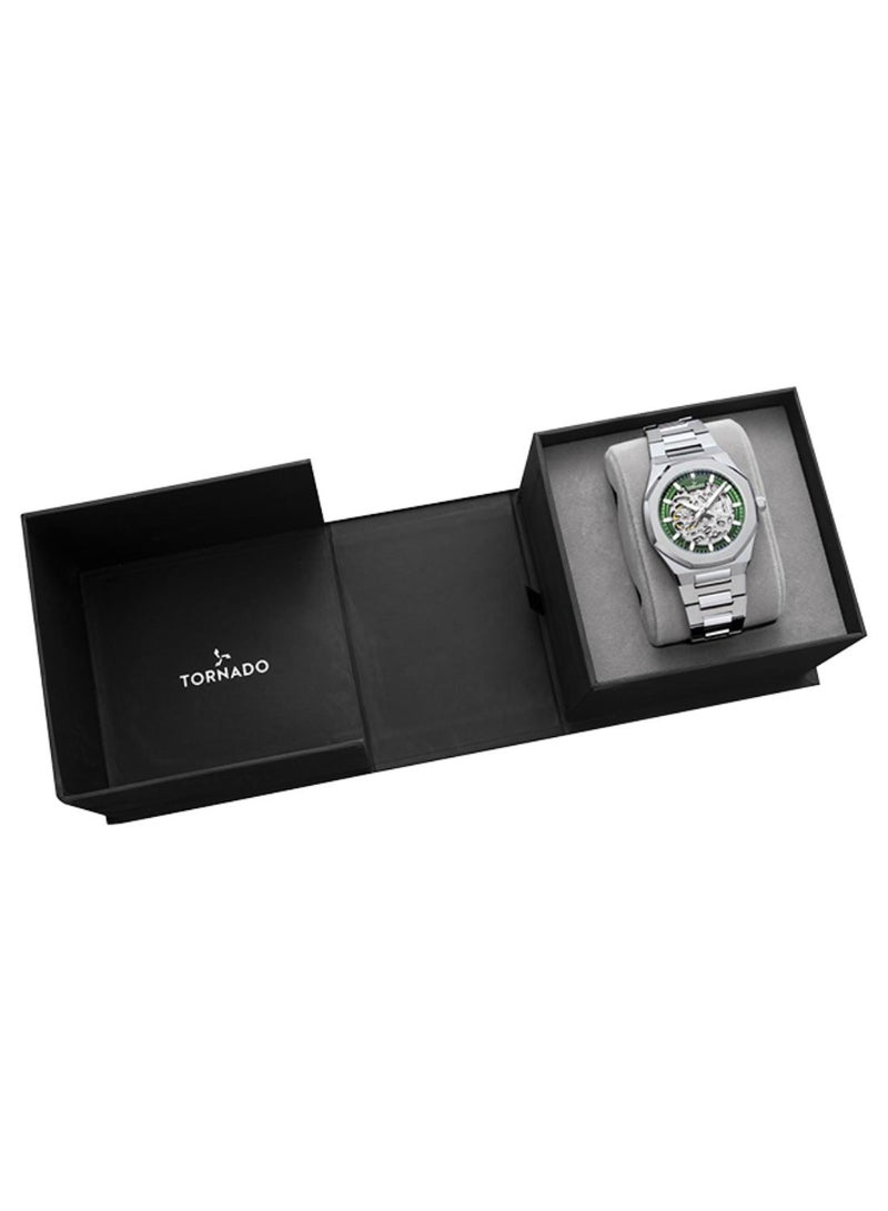 TORNADO Men's Stainless Steel Automatic Watch T24303-SBSH - 41.0X51.0 mm  - Image 5