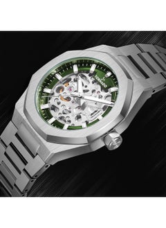 TORNADO Tornado AUTONOVA AUTOMATIC Men's TMI NH70 Movement Watch, Automatic Display and Solid Stainless Steel Brushed Bracelet Strap - T24303-SBSH, Silver  - Image 4