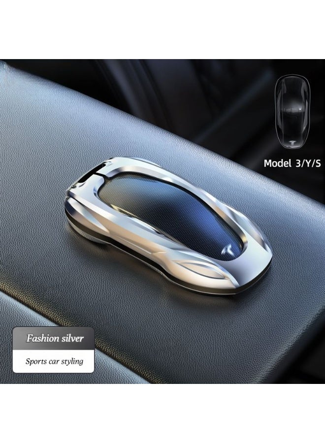 Tesla Suitable for Tesla card keys, model 3_Y_S_X updated version car metal protective cover, high-end car key protective cover - Image 1