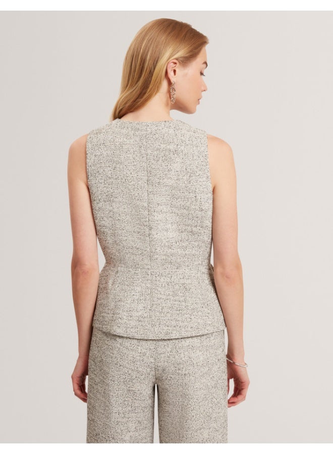 Ted Baker TAILORED BOUCLE FITTED WAISTCOAT - Image 5