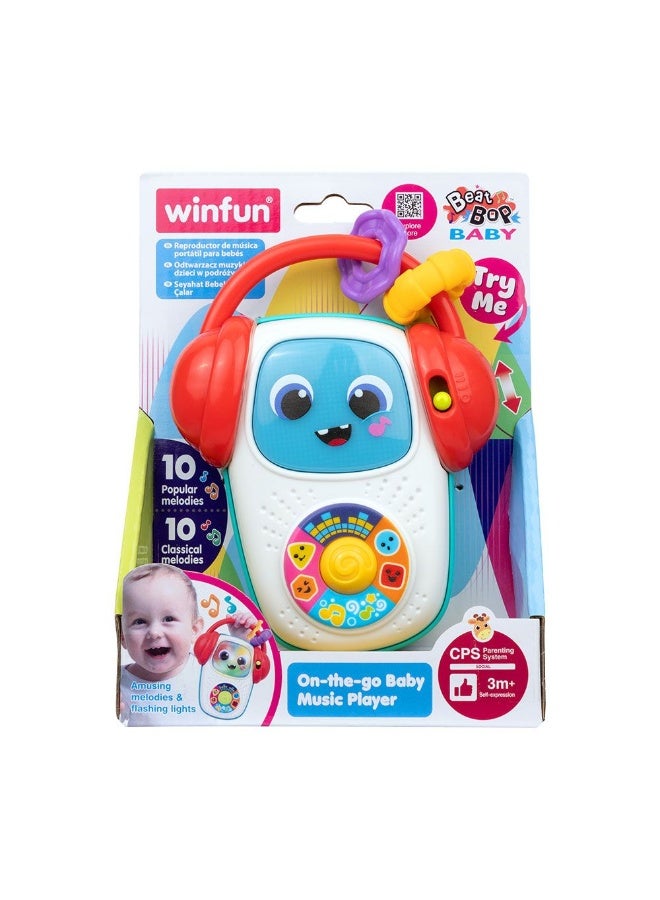 WinFun Beat Bop Baby On-the-Go Baby Music Player Toy (12.5 x 13 cm) - Image 1
