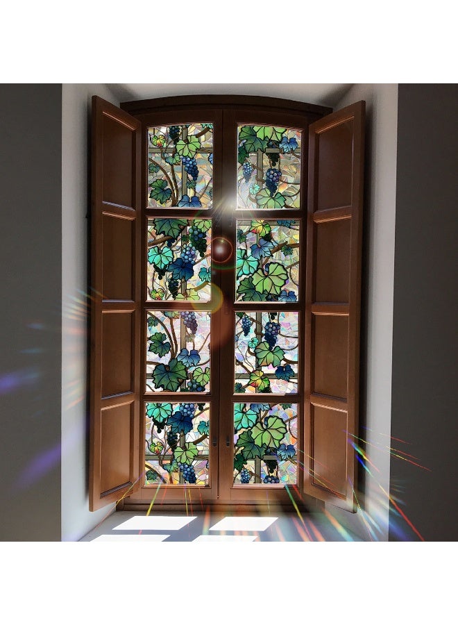 1pcs Non-Adhesive Window Privacy Film, Creative Pattern Static Cling Stickers, Decorative Window Clings，Suitable For Bathrooms And Rooms - Image 5