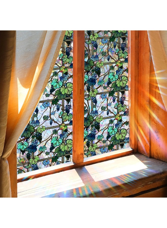 1pcs Non-Adhesive Window Privacy Film, Creative Pattern Static Cling Stickers, Decorative Window Clings，Suitable For Bathrooms And Rooms - Image 3