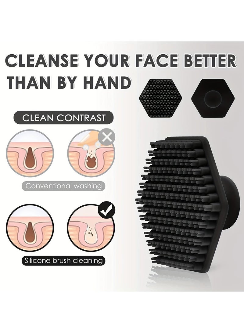 Gentle Silicone Face Scrubber for Exfoliating and Cleansing - Removes Dead and Dry Skin - Perfect for Men and Women - Image 2