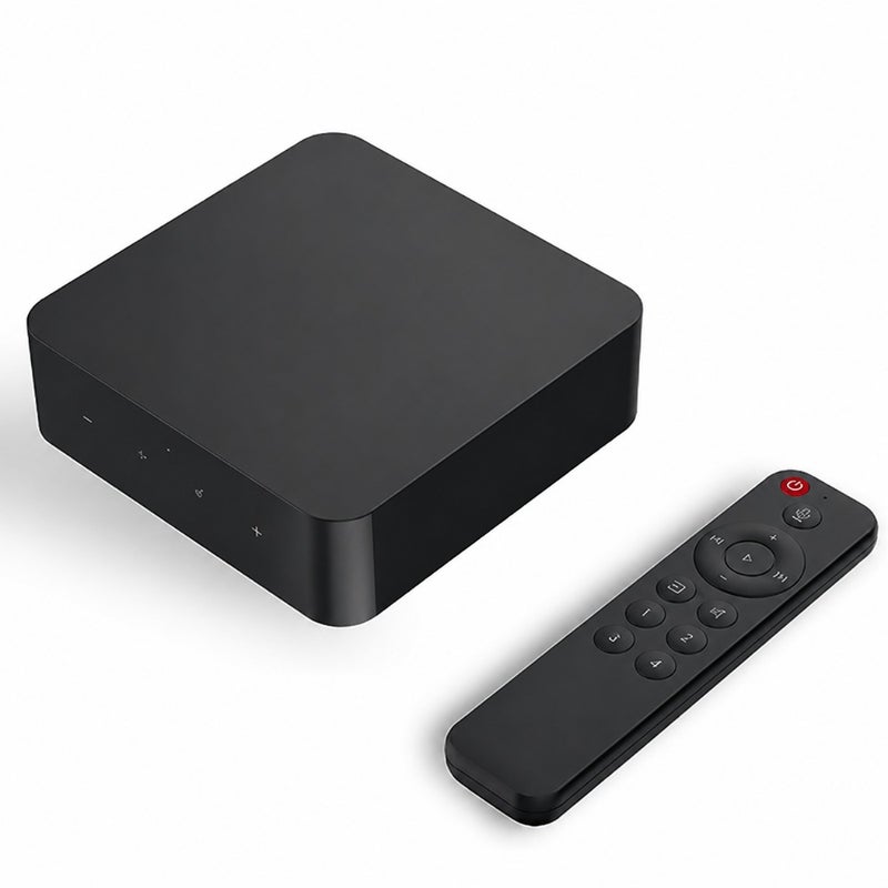 جهاز استقبال بث صوتي منزلي للاستخدام في غرف متعددة، هيكل من الألومنيوم الأسود مع AKM DAC ممتاز، يدعم AirPlay 2، Google Cast، صوت عالي الدقة من Spotify/Amazon Music/Tidal، جهاز تحكم عن بعد صوتي، متوافق مع Alexa/Siri/Google - Image 1