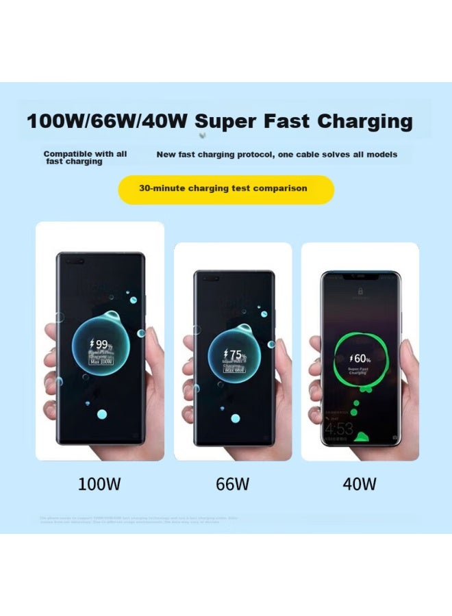 Stiger Type-c Data Cable Charging Cable 88w 66w 6a Fast Charger Compatible With Huawei Xiaomi Phones, Supports Mate60/50pro - Image 3