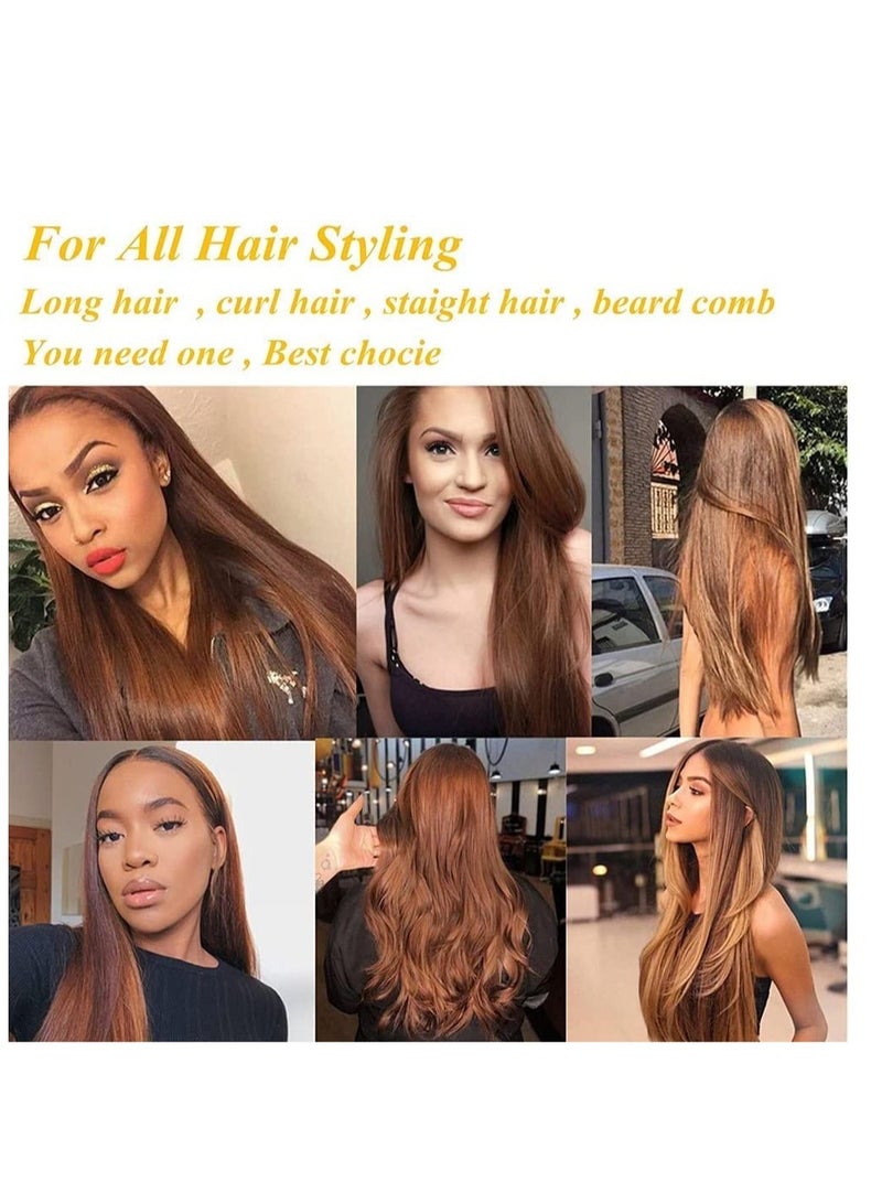 ELTRAZONE 2 in 1 Hot Comb Straightener Electric Hair Straightener Hair Curler Wet Dry Use Hair Flat Irons Hot Heating Comb For Hair - Image 3