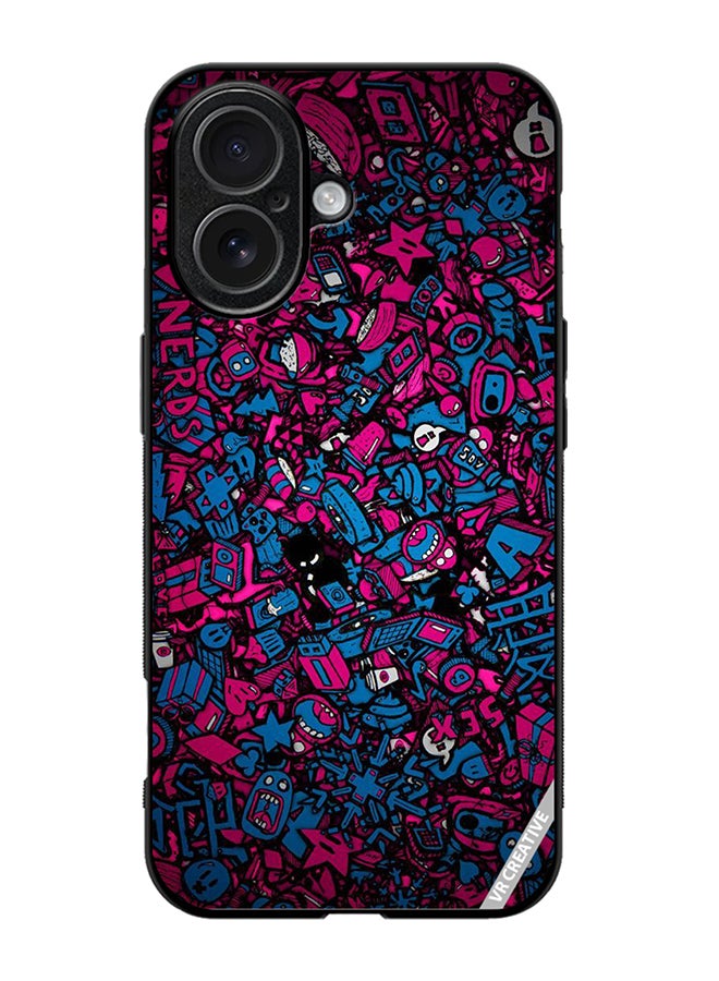 Protective Case Cover For Apple iPhone 17 Mini Cartoons Design Multicolour