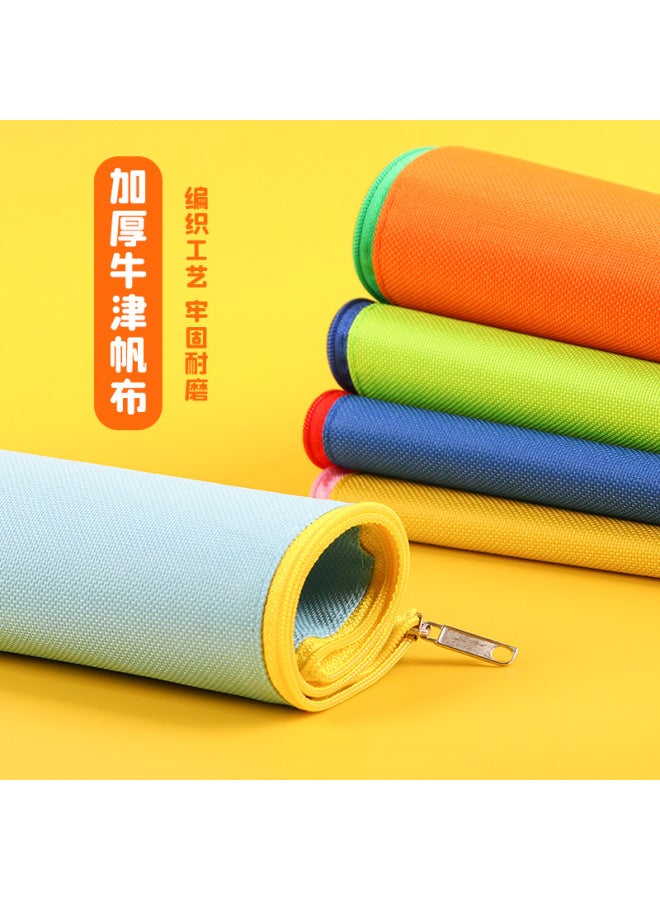 HELPS Oxford Cloth Portable File Bag A4 Waterproof Zipper Storage Information Bag Student Subject Classification Office Stationery - Image 4