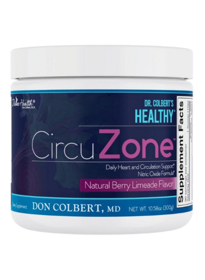 Divine Health Dr. Colbert MD CircuZone Powder | Berry Limeade Flavor | Nitric Oxide | Beet Root | Citrulline | Grape Seed | Pomegranate | 10.58 oz - Image 1