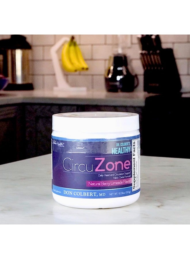 Divine Health Dr. Colbert MD CircuZone Powder | Berry Limeade Flavor | Nitric Oxide | Beet Root | Citrulline | Grape Seed | Pomegranate | 10.58 oz - Image 2