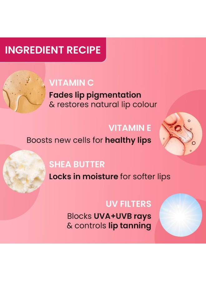 DOT & KEY Women's Cherry Lip Balm SPF 50 (12gm) | Moisturization |For Smooth and Brightens Lips | Shea Butter with Vitamin E|Tinted Lip Balm for Glossy, Buttery Soft Lips|with Vitamin C for Dark Lips - Image 5