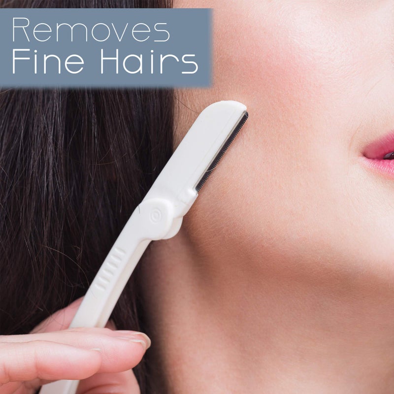 Jasclair Dermaplaning Tool (6 Count) – Easy to Use Dermaplane Razor for Face – Facial Hair Removal for Women – Blade for Eyebrows and Peach Fuzz – Face Shavers for Women Help Exfoliate and Smooth the Skin - Image 5