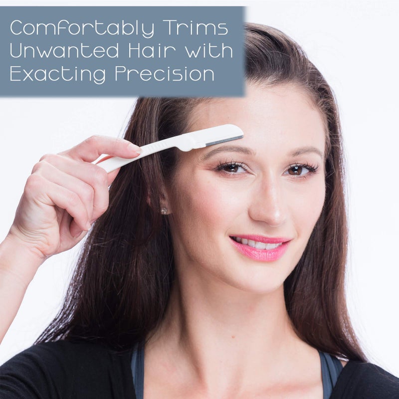 Jasclair Dermaplaning Tool (6 Count) – Easy to Use Dermaplane Razor for Face – Facial Hair Removal for Women – Blade for Eyebrows and Peach Fuzz – Face Shavers for Women Help Exfoliate and Smooth the Skin - Image 3