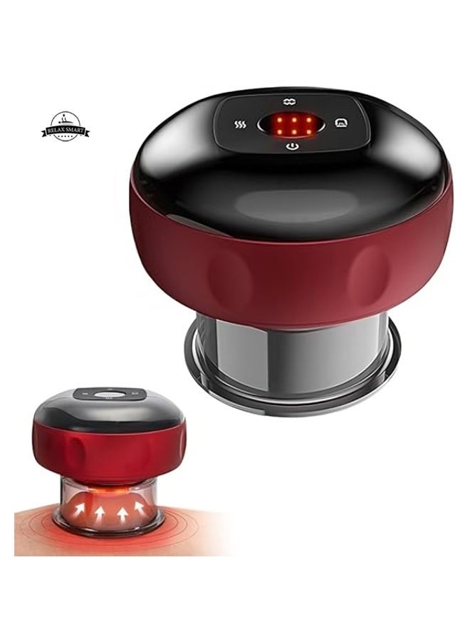 Relax Smart Body Scraping Massage Smart Electric Vacuum Cupping Heating Suction Cup Device Back Neck Arm - Image 1
