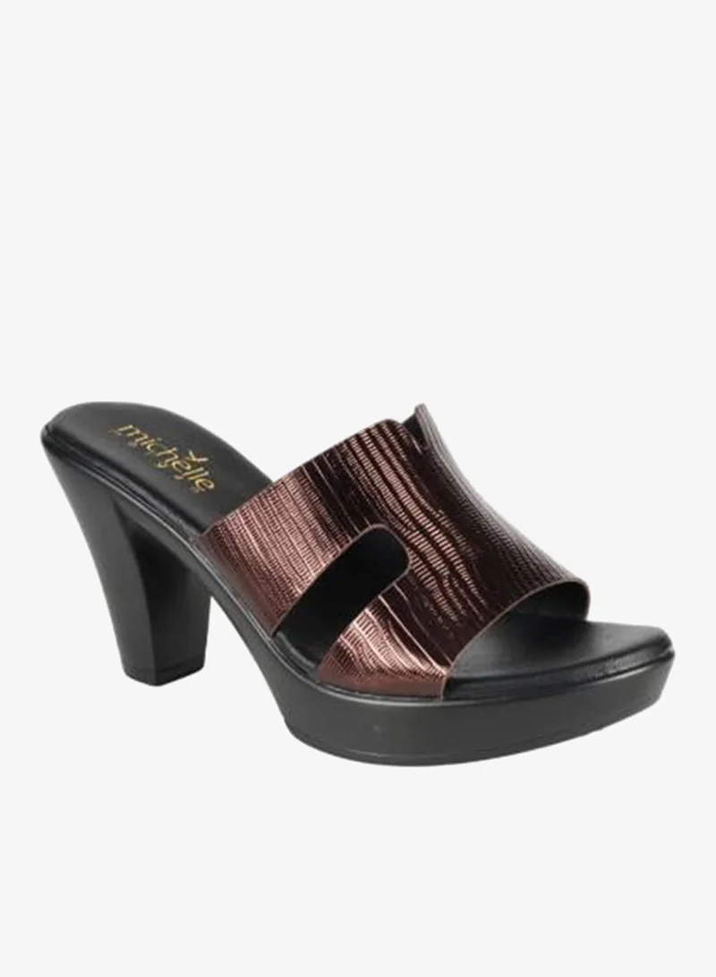 Michelle Morgan Bronze 092-2920 Michelle Morgan Ladies High Heel Sandals 914RJ40K Bronze for Women | Best Price UAE