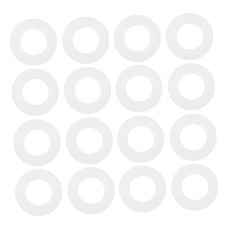 White Nylon Gaskets Washers Sealing Rings 20pcs For Furniture Equipment High Temperature Insulation Repair Maintenance - Image 2