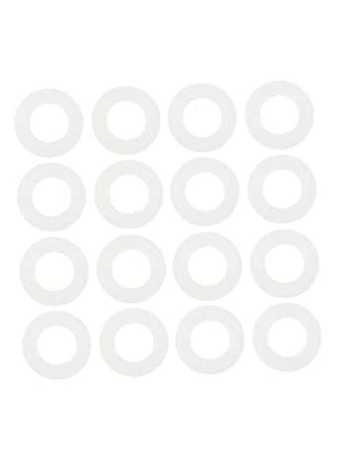 White Nylon Gaskets Washers Sealing Rings 20pcs For Furniture Equipment High Temperature Insulation Repair Maintenance - Image 1