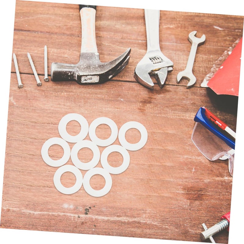White Nylon Gaskets Washers Sealing Rings 20pcs For Furniture Equipment High Temperature Insulation Repair Maintenance - Image 4