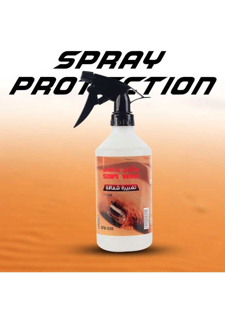 Safi WAX SAFI WAX SFW030 - Spray For Car Paint Protection in Sand Drive Or Long Drive, Car Paint Protection Spray 500ml  - Image 1