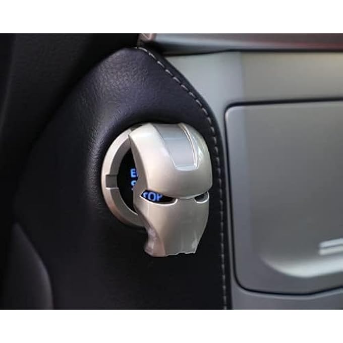 N.C Nc Alloy AntiScratch  Collision Universal Start Button Ignition Cover Ring Silver - Image 2