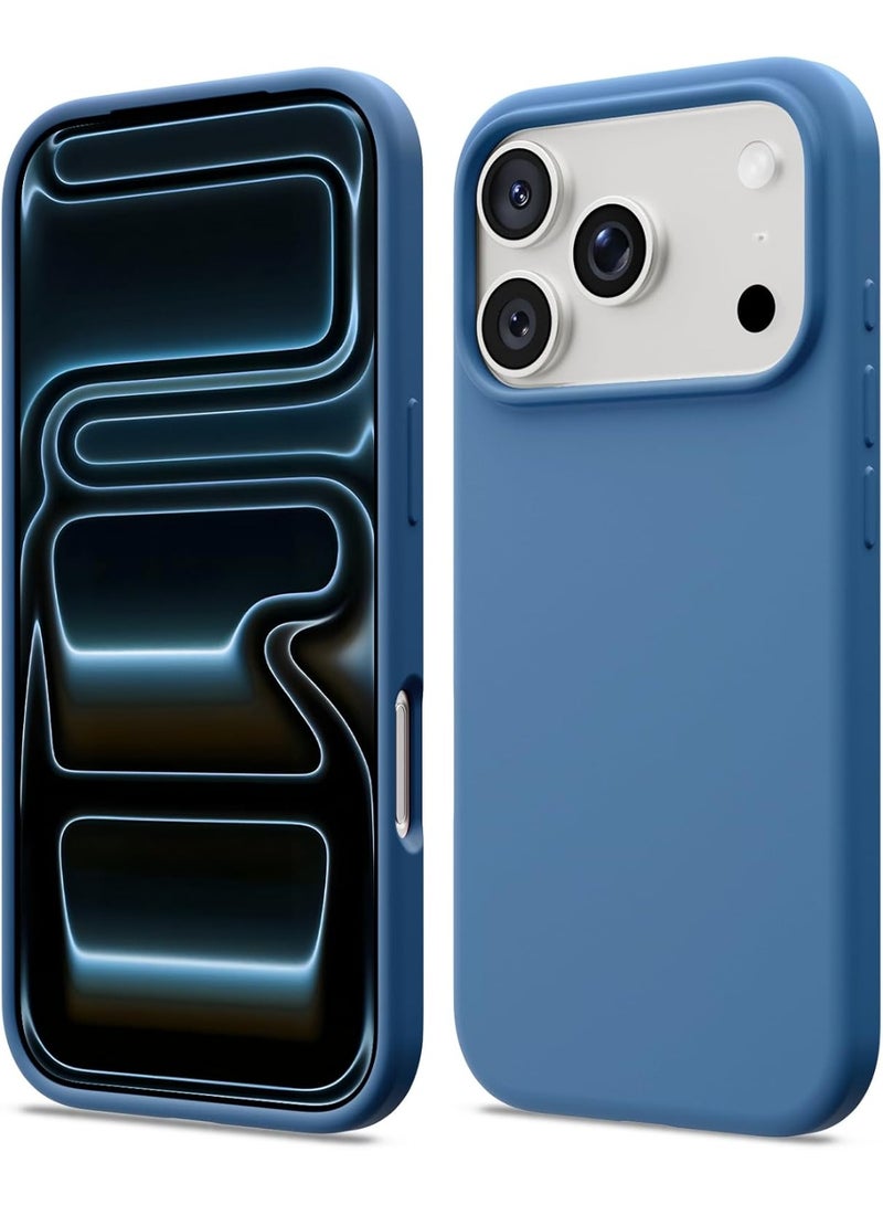 جومو ستور كفر سيليكون سائل لهاتف آيفون 17 برو ماكس (6.9 إنش) – متوافق مع MagSafe، ناعم الملمس، مقاوم للصدمات والخدوش، بطانة داخلية من الألياف الدقيقة – حماية شاملة - Image 1