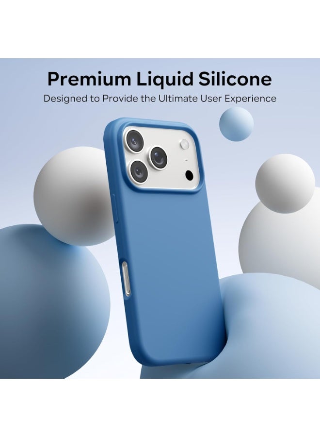 جومو ستور كفر سيليكون سائل لهاتف آيفون 17 برو ماكس (6.9 إنش) – متوافق مع MagSafe، ناعم الملمس، مقاوم للصدمات والخدوش، بطانة داخلية من الألياف الدقيقة – حماية شاملة - Image 2