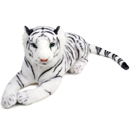TigerHart Saphed The White Tiger Squeeze Me 17 Inch Stuffed Animal Plush - Image 1