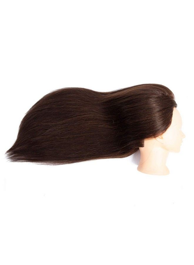 NAYOO Mannequin Head With Hair And Stand 60% Real Hair Mannequins To Practice On Doll Head For Hair Styling Real Hair Mannequin Heads For Makeup Practice Manikin Head Cosmetology(4 Nonmakeup) - Image 5