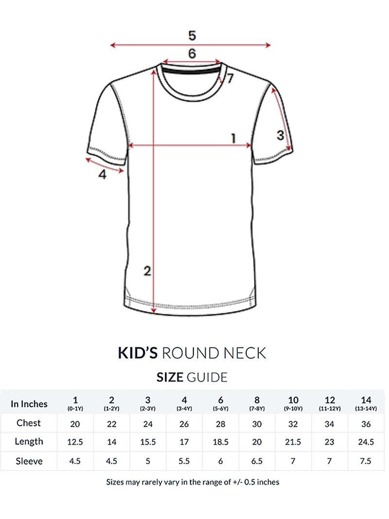 ADRO T Shirts for Boys & Girls || Solid Plain Regular Fit T-Shirt || Ages 3-14 || 100% Cotton Round Neck Tshirt for Boys & Girls||KRN-PLN-WH-13-14Y White - Image 5