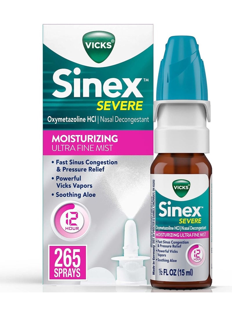 Vicks Aloe vera nasal spray removes congestion and relieves nasal obstruction 