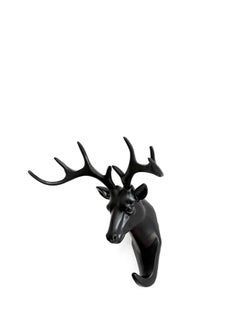 Generic Plastic Deer Head Single Animal Shaped Coat Heavy Duty, Rustic Wall Mounted 9 Hooks Hanger  - Image 5