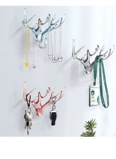 Generic Plastic Deer Head Single Animal Shaped Coat Heavy Duty, Rustic Wall Mounted 9 Hooks Hanger  - Image 4
