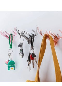Generic Plastic Deer Head Single Animal Shaped Coat Heavy Duty, Rustic Wall Mounted 9 Hooks Hanger  - Image 1