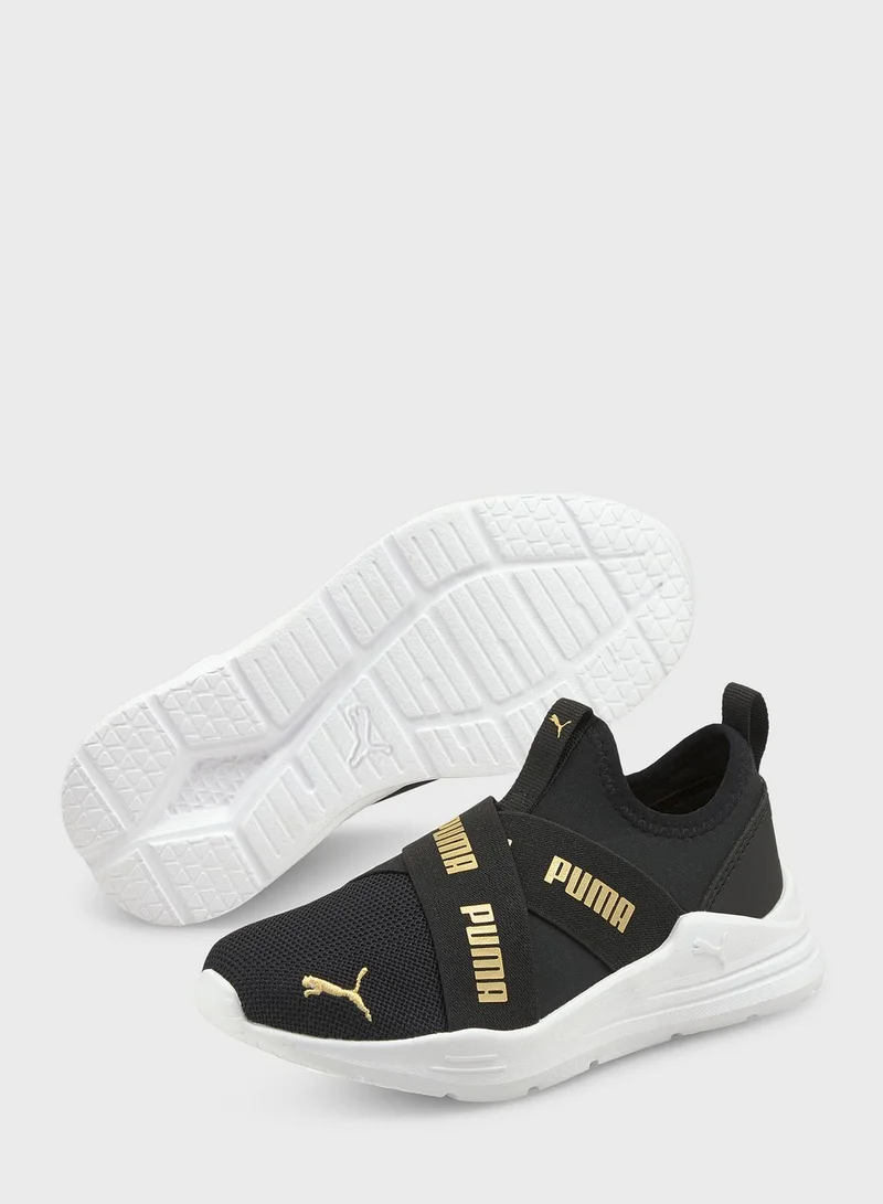 PUMA Kids Wired Run Slip On Flash Ps