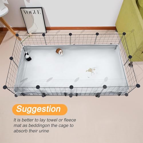 DZWLKJ Guinea Pig Cage Liner Tarp Bottom Waterproof and Washable Base Also for Rabbits, Bunny, Chinchesillas, Hedgehog, Ferrets and Other Small Animals(12x24 inches) - Image 4