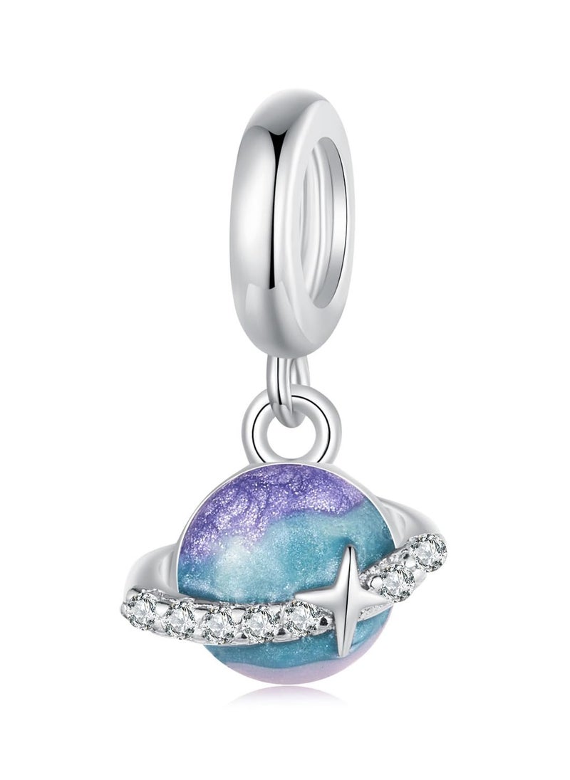 SYOSI Women's Bead Charm, 925 Sterling Silver Star Charm for Women's Bracelets & Necklaces, Sterling Silver with Zircon Dangle Pendants Beads Charms Jewelry Gift for Women Girls Friends, Mother's Day Gift  - Image 1