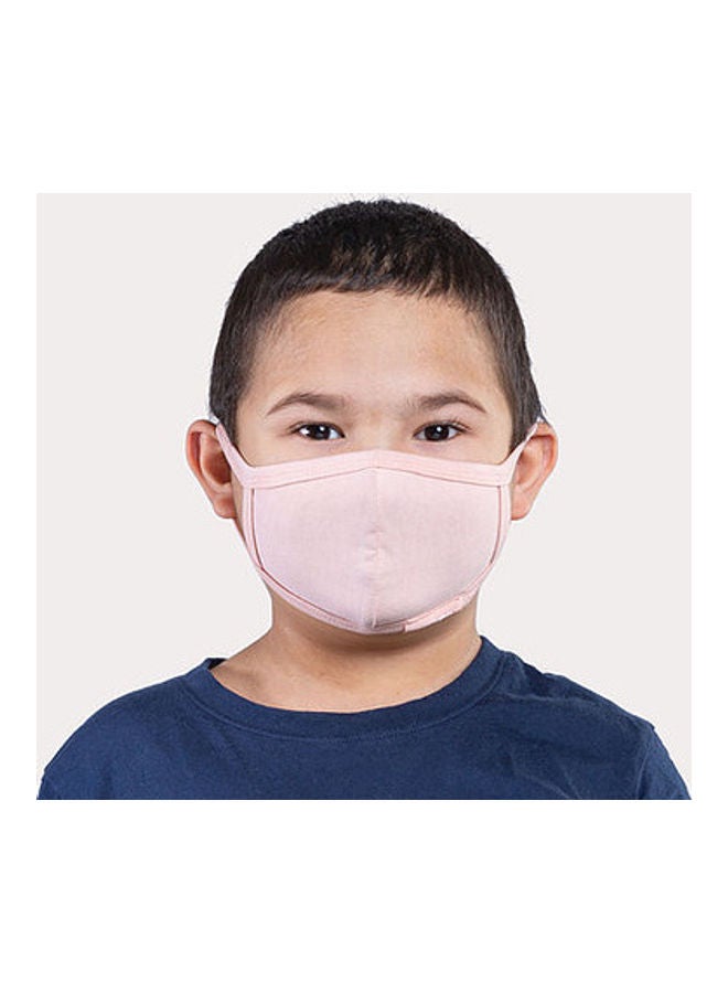 Tamboo's 2-Piece Eco Friendly Reusable Washable Soft Child Face Masks Salmon Pink 26x10.5cm - Image 2