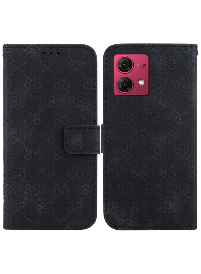 اس-توب جراب لهاتف Motorola Moto G84، جراب جلدي منقوش مزدوج على شكل 8 - Image 1