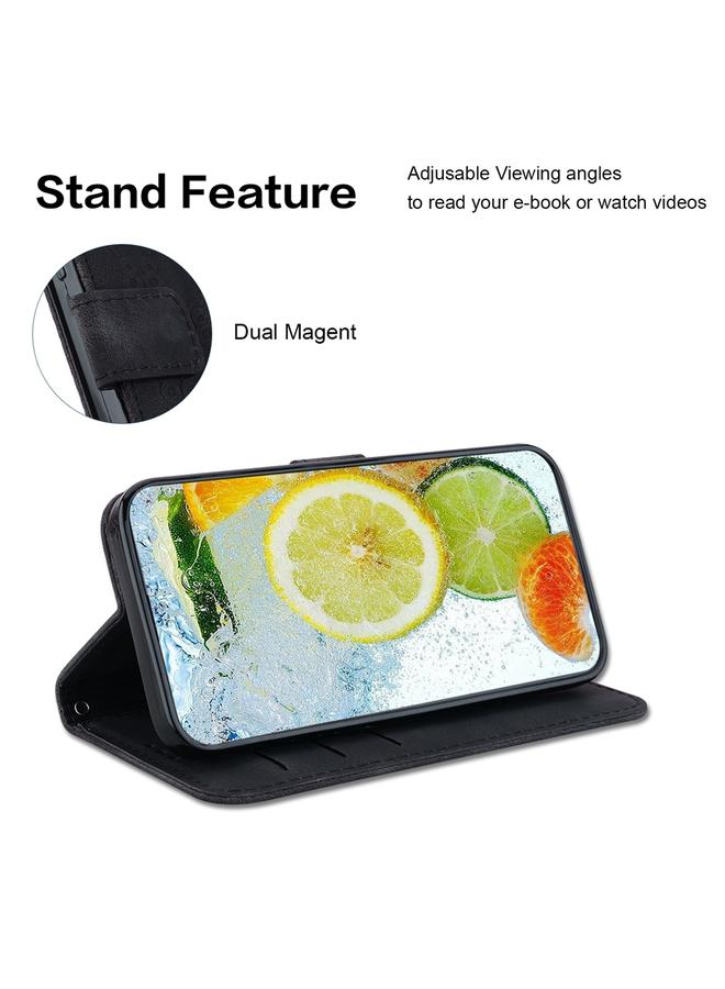 اس-توب جراب لهاتف Motorola Moto G84، جراب جلدي منقوش مزدوج على شكل 8 - Image 5