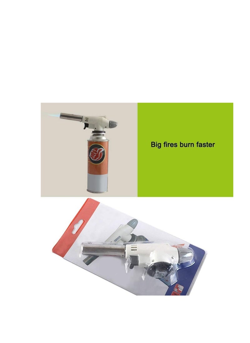 BBQ Tools - Gas Torch Flame Gun Blowtorch Cooking Soldering Butane Auto Ignition Burners Lighter Heating Welding - Blowtorch Cook Cordless Auto Kitchen Iron Torch Heat Heat Torch Gun