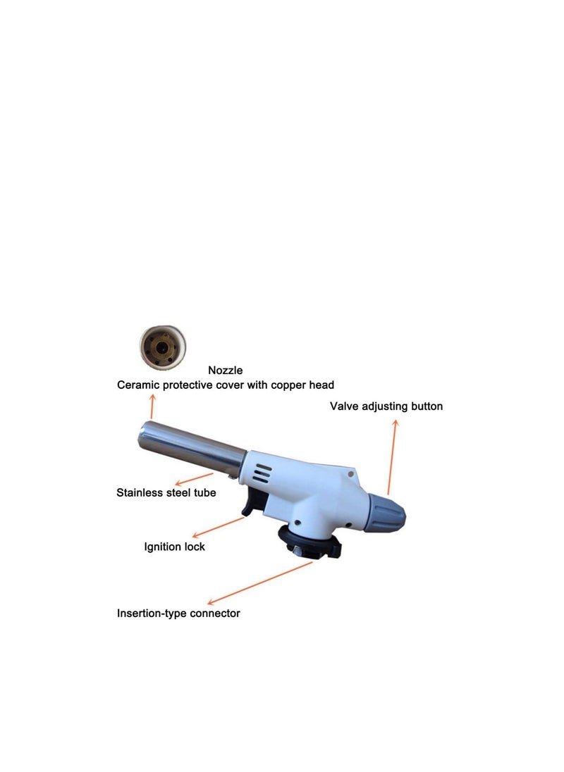 BBQ Tools - Gas Torch Flame Gun Blowtorch Cooking Soldering Butane Auto Ignition Burners Lighter Heating Welding - Blowtorch Cook Cordless Auto Kitchen Iron Torch Heat Heat Torch Gun