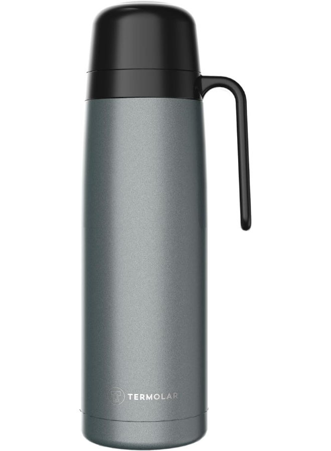 Termolar Termolar Stainless Steel R-Eolution Grey Vacuum Insulated Bottle, Portable Bottle, Indoor and Outdoor Use 1 Ltr  - Image 1