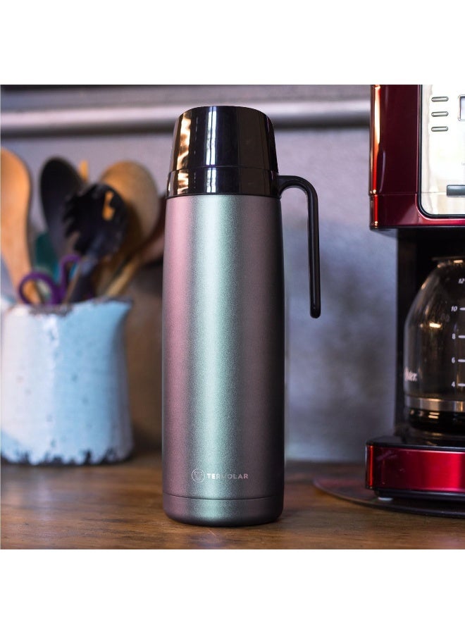 Termolar Termolar Stainless Steel R-Eolution Grey Vacuum Insulated Bottle, Portable Bottle, Indoor and Outdoor Use 1 Ltr  - Image 4