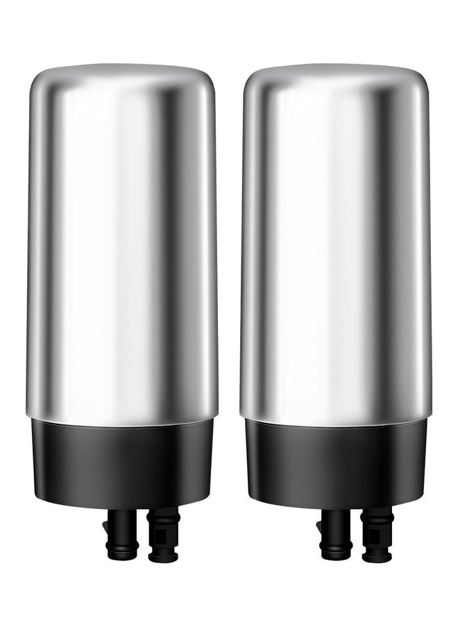 Filterlogic Faucets Filter Cartridge, Replacement for Brita® Filter, Brita® 36311 On Tap Water Filtration System, FR-200, FF-100, 100 Gallons, Chrome (2 Packs) - Image 1