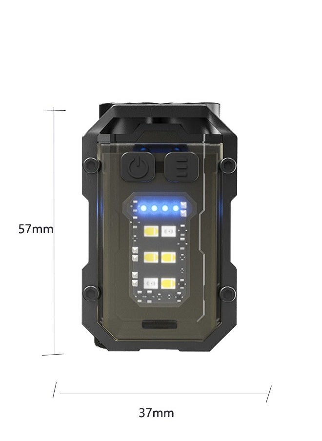 General - LED Flashlight - Mini Flashlight - Bright Rechargeable Keychain Flashlights - Mini LED Flashlight with Keychain Light Type-C Charging - Suitable for Hiking, Camping, Wilderness, and Fishing - Image 1
