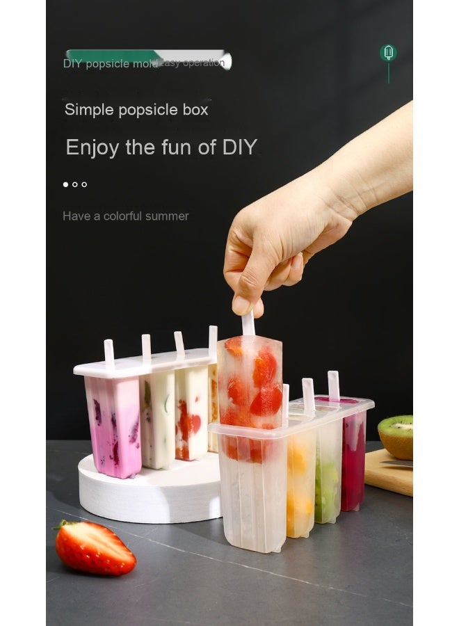 NeeMee Cute 4-Cavity Popsicle Mold - The Perfect Choice for DIY Ice Cream - Image 2