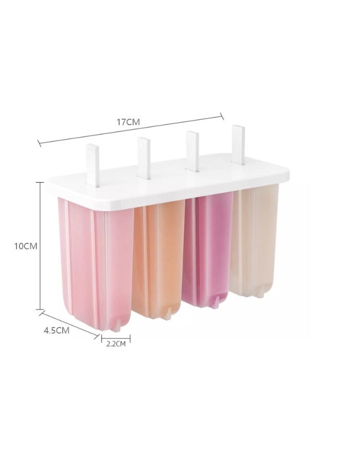 NeeMee Cute 4-Cavity Popsicle Mold - The Perfect Choice for DIY Ice Cream - Image 1